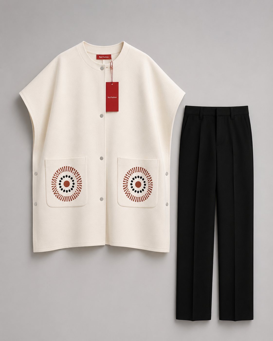Red Fashion luxury native evening outfit